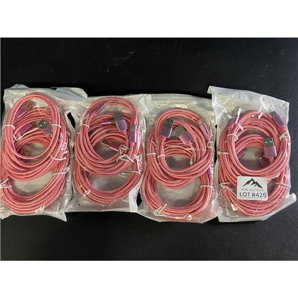 *NEW* Lot of 4 Packs USB-C Charging Cables (3ft, 6ft, & 10ft cables per pack)