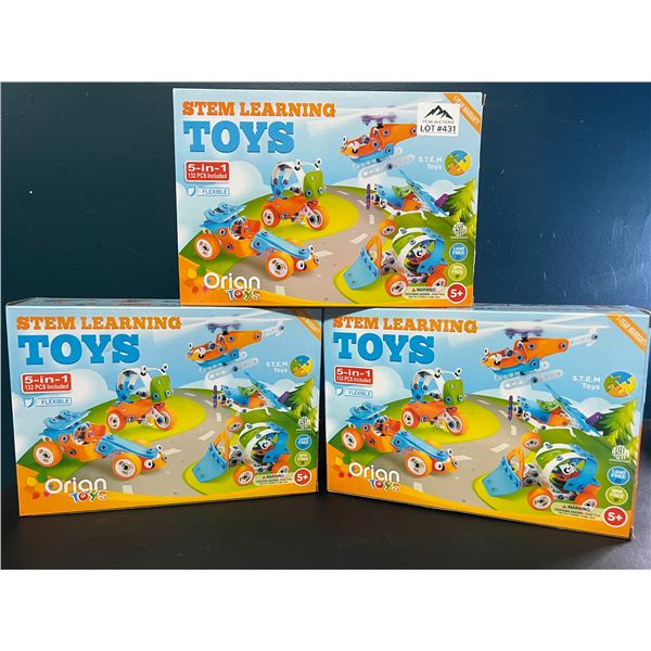 *NEW* Lot of 3 Stem Learning Toy Sets (132pcs)