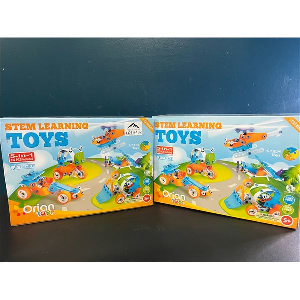 *NEW* Lot of 2 Stem Learning Toy Sets (132pcs)