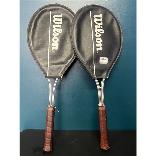 *USED* Lot of 2 Wilson Tennis Racquets w/ Covers