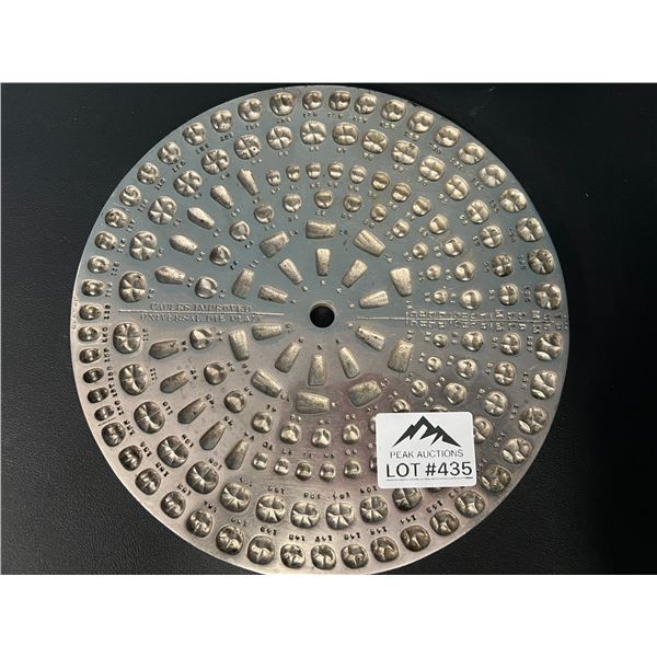 *USED* Lot of 1 Antiqure Solid Metal Dental Mold