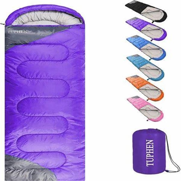 *NEW* Lot of 2 Tuphen All-Season Sleeping Bags for Adults (Purple)
