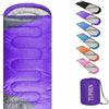 Image 1 : *NEW* Lot of 2 Tuphen All-Season Sleeping Bags for Adults (Purple)