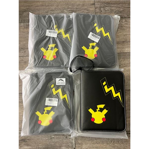 *NEW* Lot of 4 Pokemon Leather 4-Pocket Card Binders
