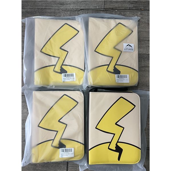 *NEW* Lot of 4 Pokemon Leather 4-Pocket Card Binders