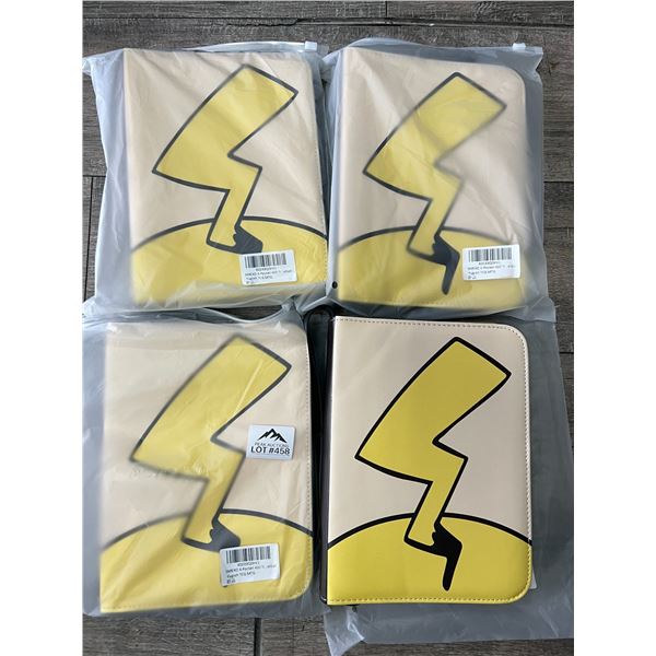 *NEW* Lot of 4 Pokemon Leather 4-Pocket Card Binders