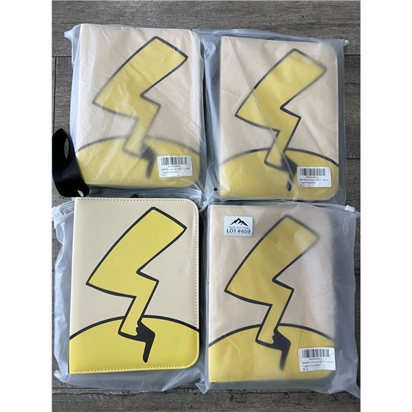 *NEW* Lot of 4 Pokemon Leather 4-Pocket Card Binders