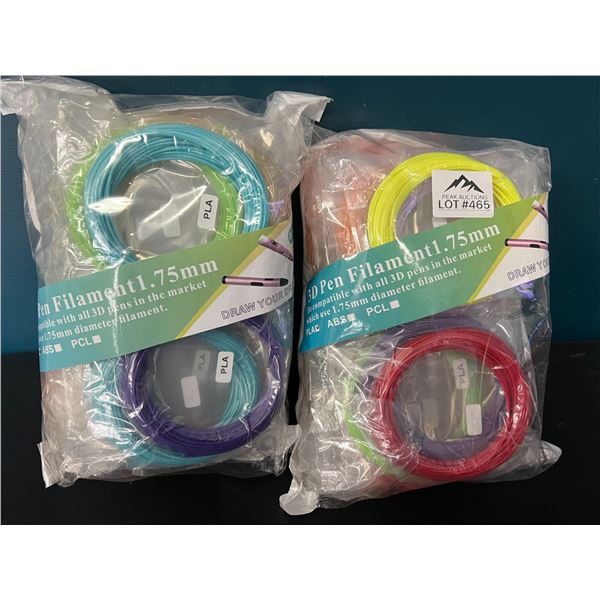 *NEW* Lot of 2 Packs 3D Pen PLA Filament (1.75mm)