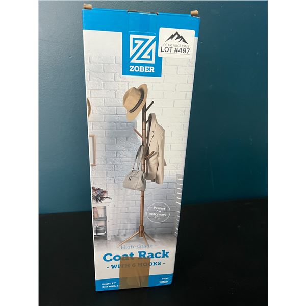 *NEW* Lot of 1 Standing Coat Rack w/ Hooks