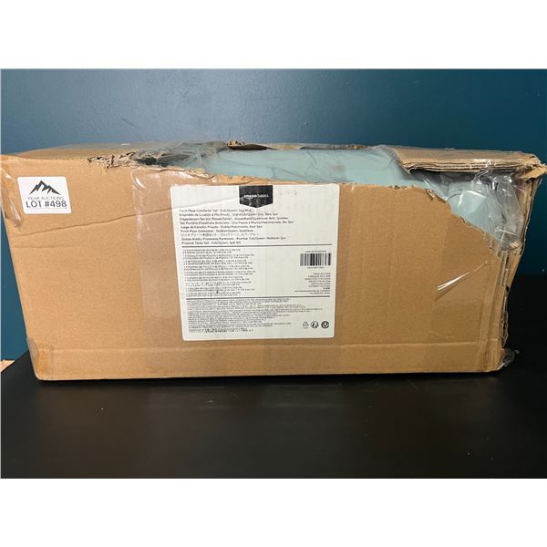 *NEW - DAMAGED BOX* Lot of 1 Queen Size Pinch Pleat Comforter Bedding Set (Blue)