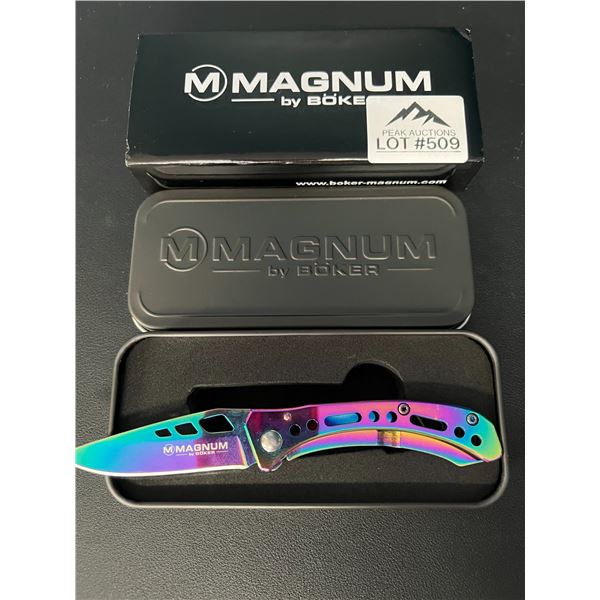 *NEW* Lot of 1 Boker Magnum Rainbow 3 Pocket Knife