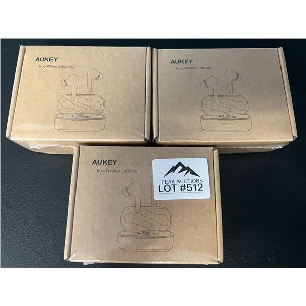 *NEW* Lot of 3 AUKEY True Wireless Earbuds