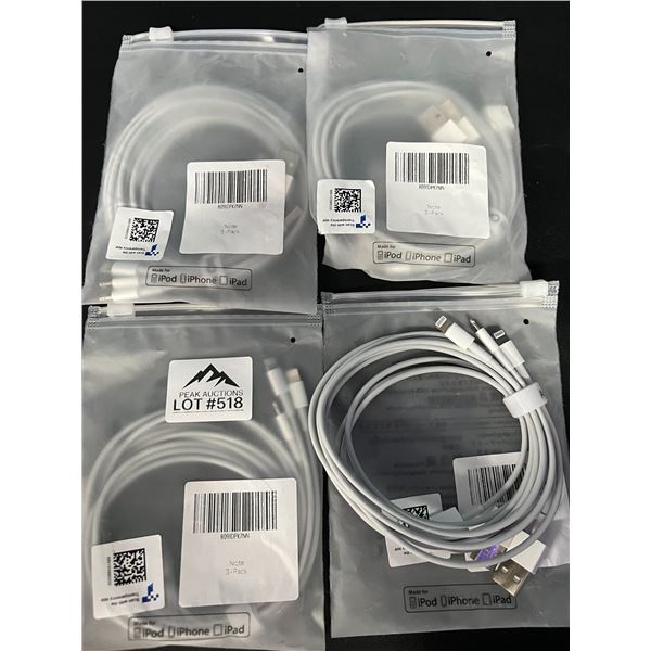 *NEW* Lot of 4 Packs iPhone/Lightning Chargers (3pcs per pack)