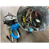 Image 2 : *USED* Lot of 1 Bucket of Assorted Tools
