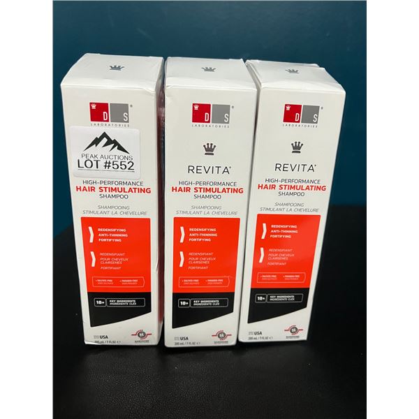 *NEW* Lot of 3 Revita High-Performance Hair Stimulating Shampoo