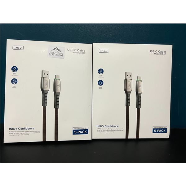 *NEW* Lot of 2 Packs of USB-C Cables (5PCS Per Pack)