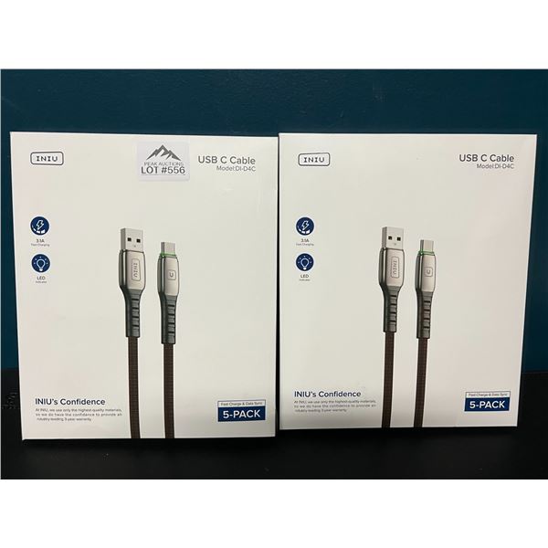 *NEW* Lot of 2 Packs of USB-C Cables (5PCS Per Pack)