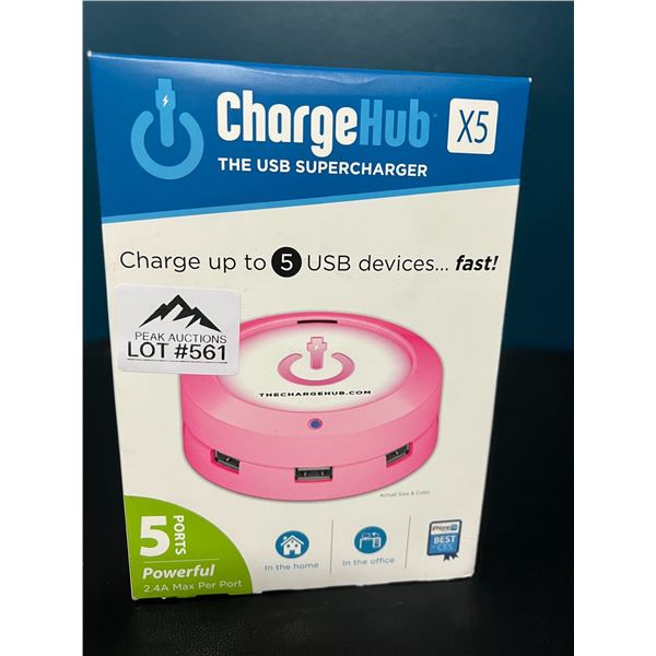 *NEW* Lot of 1 ChargeHub X5 USB Supercharger