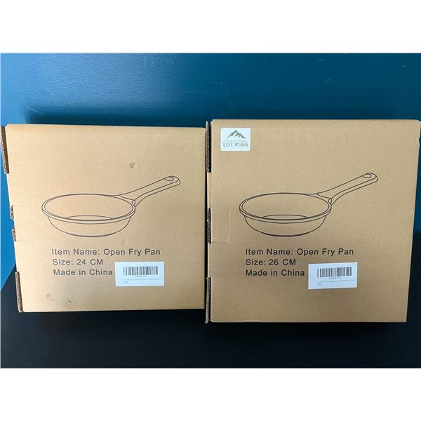 *NEW* Lot of 2 Non-Stick Frying Pans