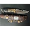 Image 1 : *NEW* Lot of 1 Damascus Steel Hunting Knife w/ Sheath