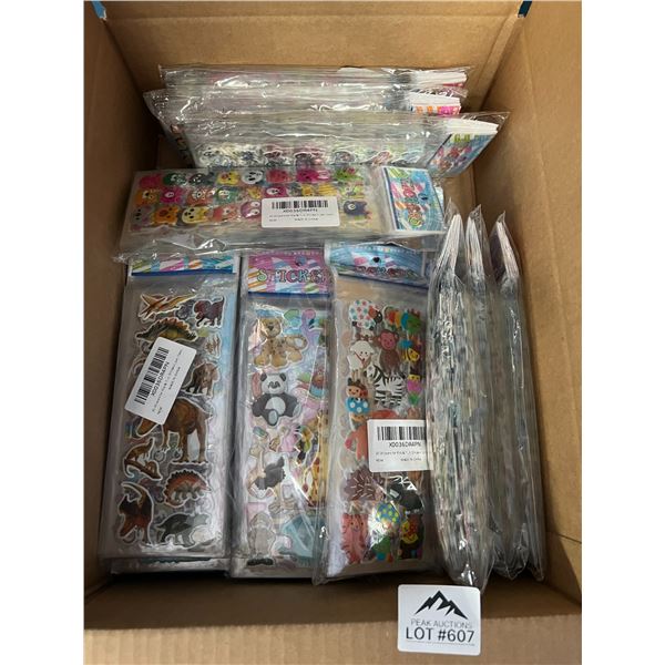*NEW* Lot of 18 Multi-Packs of Assorted 3D Puffy Stickers
