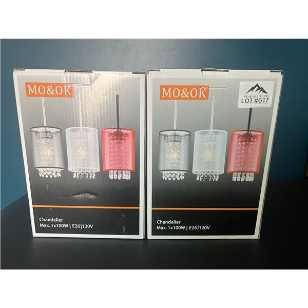 *NEW* Lot of 2 Chandelier Lights