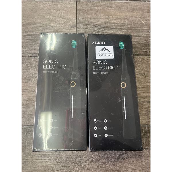 *NEW* Lot of 2 Sonic Electric Rechargeable Toothbrushes