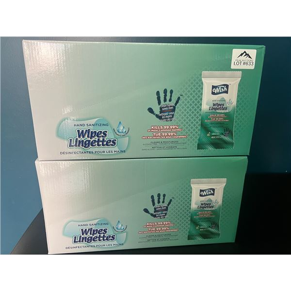 *NEW* Lot of 2 Cases Hand Sanitizing Wipes 40 count (24 packs)