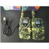 Image 2 : *NEW* Lot of 2 Sets Fayogoo Walkie Talkies for Kids w/ Flashlight & LCD Screen (Camo)