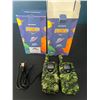 Image 1 : *NEW* Lot of 2 Sets Fayogoo Walkie Talkies for Kids w/ Flashlight & LCD Screen (Camo)