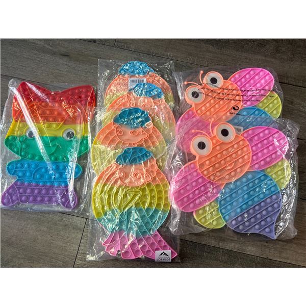 *NEW* Lot of 7 JUMBO Pop-It Fidget Toys