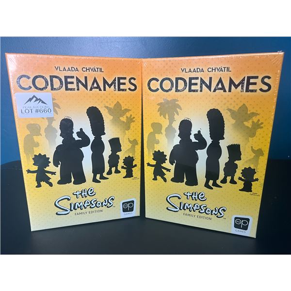 *NEW* Lot of 2 The Simpsons Codenames Game