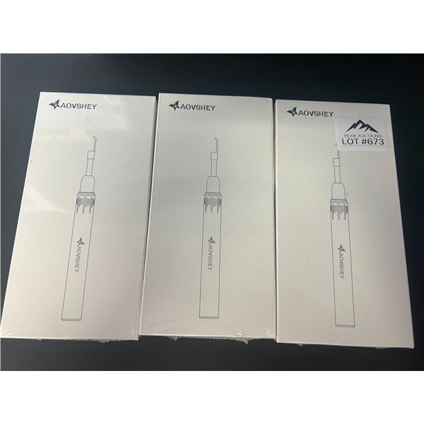 *NEW* Lot of 3 Wireless Ear Endoscopes/Cameras - (Pairs to phone & sees deep into ears!)