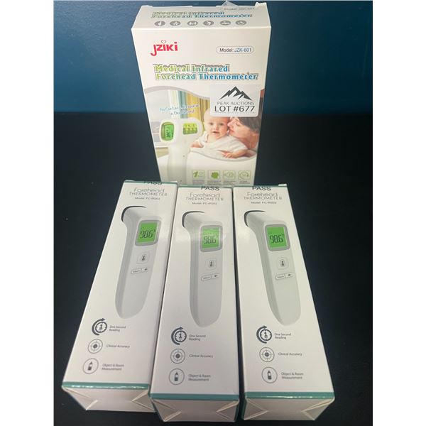 *NEW* Lot Of 4 Non-Contact Forehead Thermometers