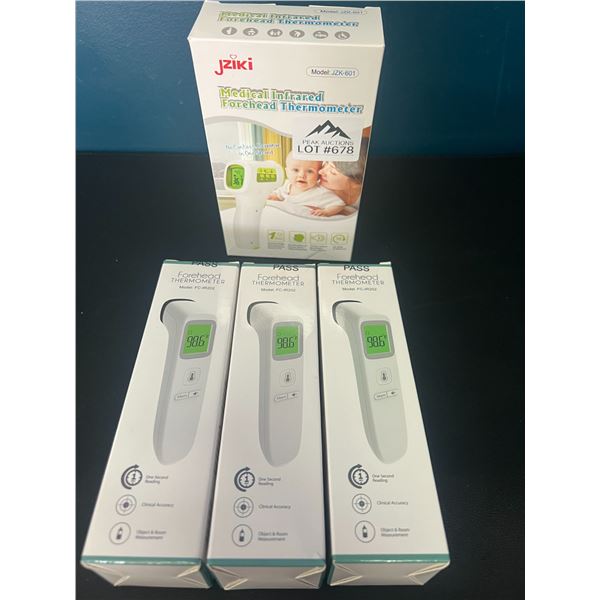 *NEW* Lot Of 4 Non-Contact Forehead Thermometers
