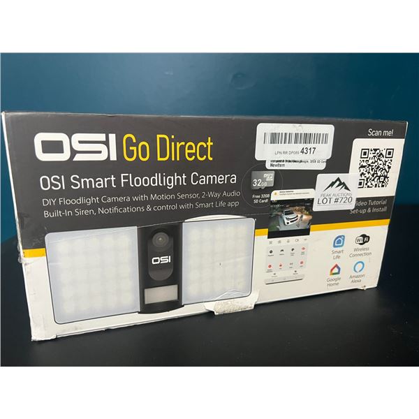 *NEW* Lot of 1 OSI Go Direct Smart Floodlight Camera