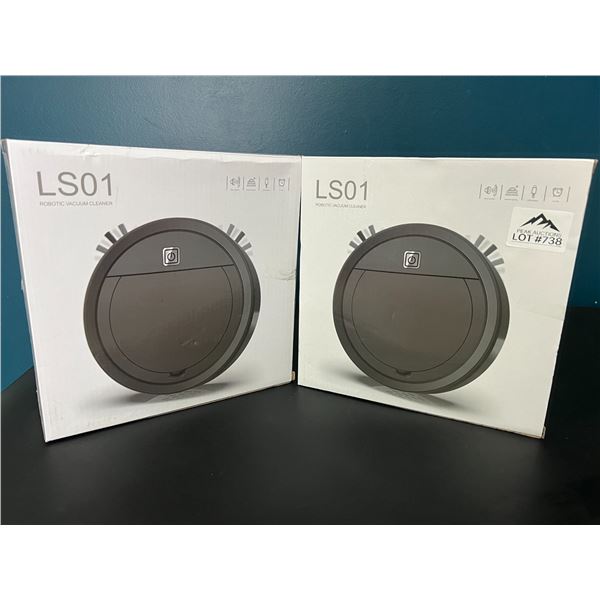 *NEW* Lot of 2 Robotic Vacuum Cleaners