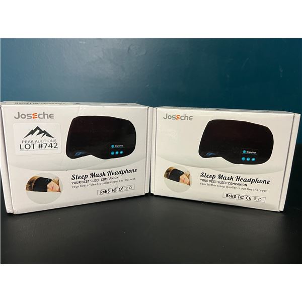 *NEW* Lot of 2 Sleep Mask Headphones