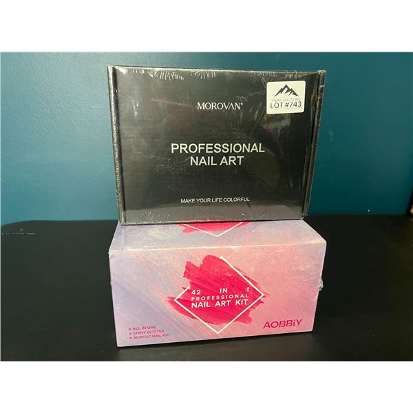*NEW* Lot of 2 Professional Nail Art Kits
