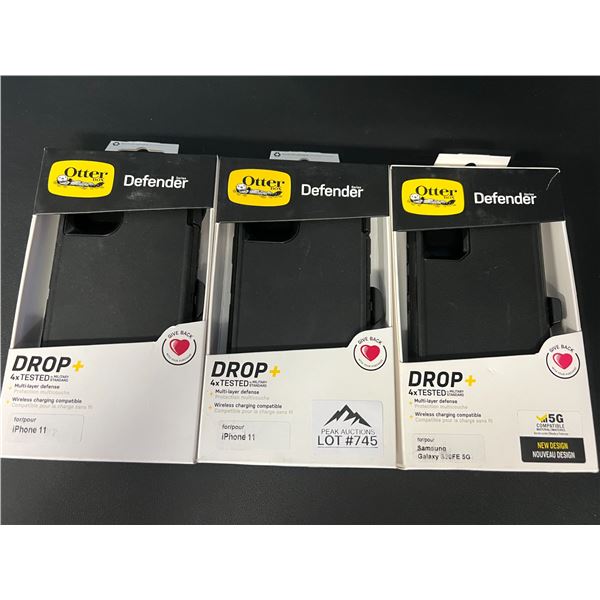 *NEW* Lot of 3 Otterbox Defender Cases (iPhone 11 and Samsung Galaxy S20)