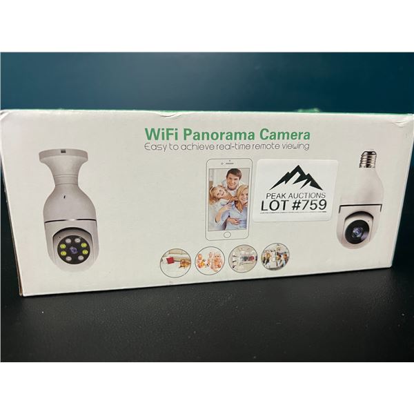 *NEW* Lot of 1 Wi-Fi Panorama Bulb Security Camera