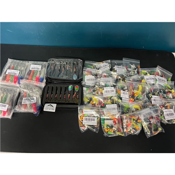 *NEW* Lot of Assorted Fishing Bait/Hooks (large variety lot)