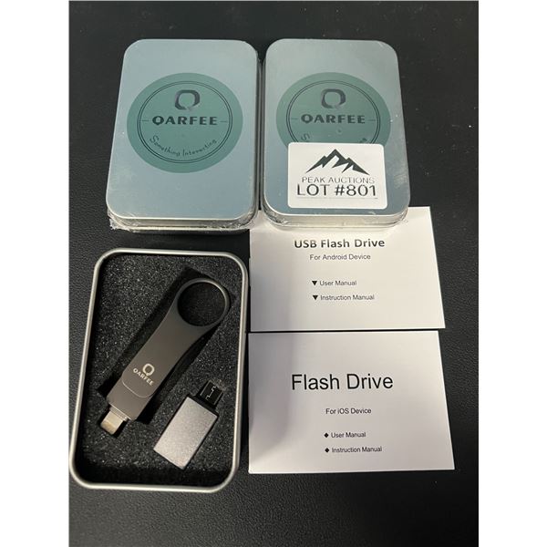 *NEW* Lot of 3 USB Flash Drives for iPhone (128GB)