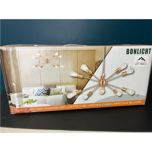 *NEW* Lot of 1 Sputnik 10 Light Chandelier