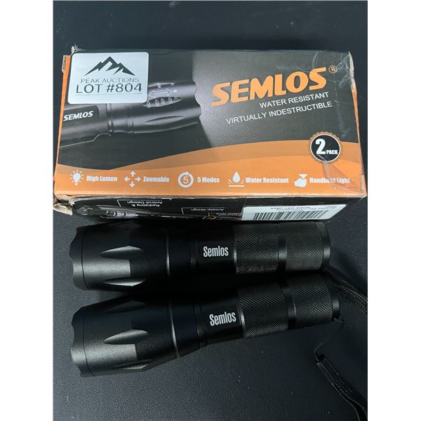 *NEW* Lot of 2 Semlos LED Flashlights