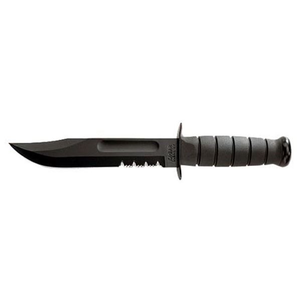 KBAR FIGHTING KNF 7" W/SHTH BLK SER