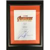 Image 1 : CHRIS HEMSWORTH SIGNED AND FRAMED AVENGERS SCRIPT COVER (RA COA)
