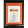 Image 1 : CHRIS HEMSWORTH SIGNED AND FRAMED AVENGERS SCRIPT COVER (RA COA)