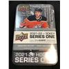 Image 1 : SEALED 2021-22 SERIES ONE HOCKEY TIN