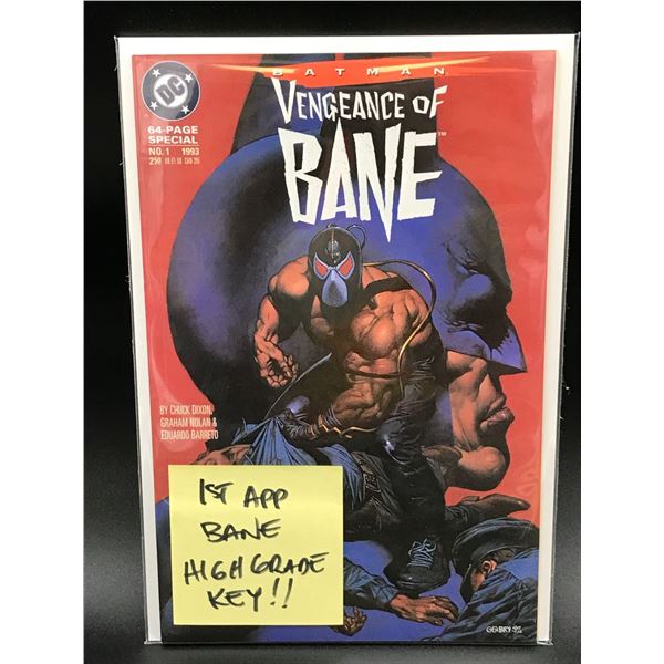 DC COMICS VENGANCE OF BANE #1 (1ST. APPEARANCE BANE)